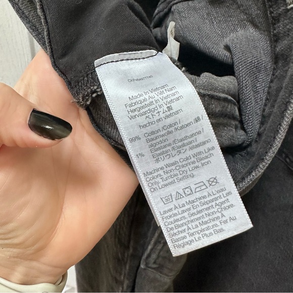 Madewell The Perfect Vintage Straight Jean Lunar Wash black high rise 29 tall - Picture 9 of 10